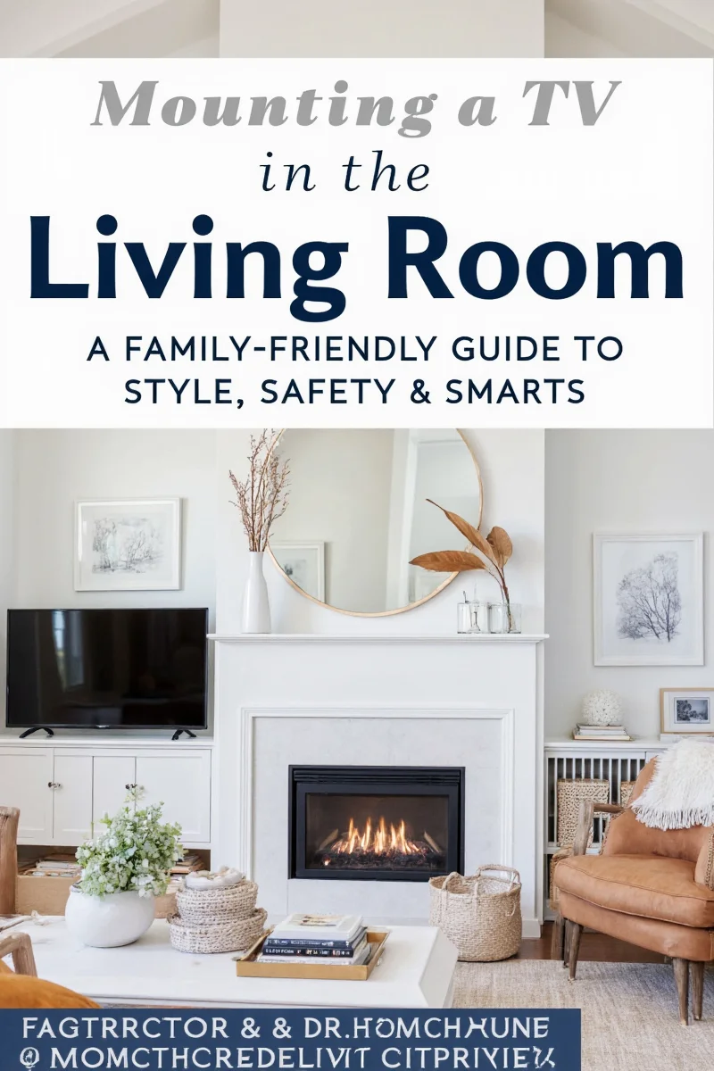 Stylish ways to decorate around a mounted TV