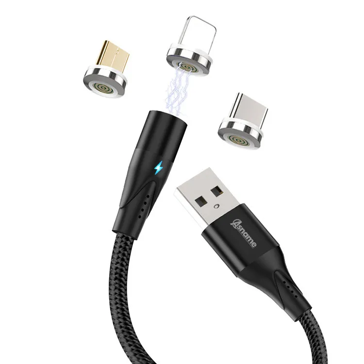 

High quality 1M cell phone 3 in 1 type-c magnetic usb fast charger cable