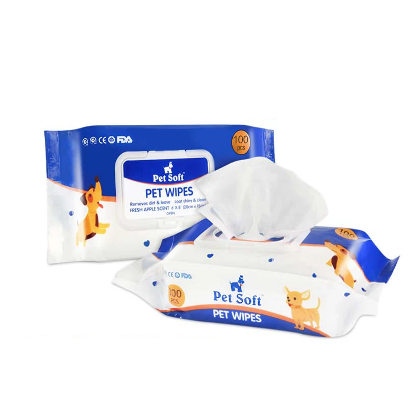 

OEM Service Pet Grooming Wet Wipes With Low Price Pet Cleaning Wet Tissues, Red