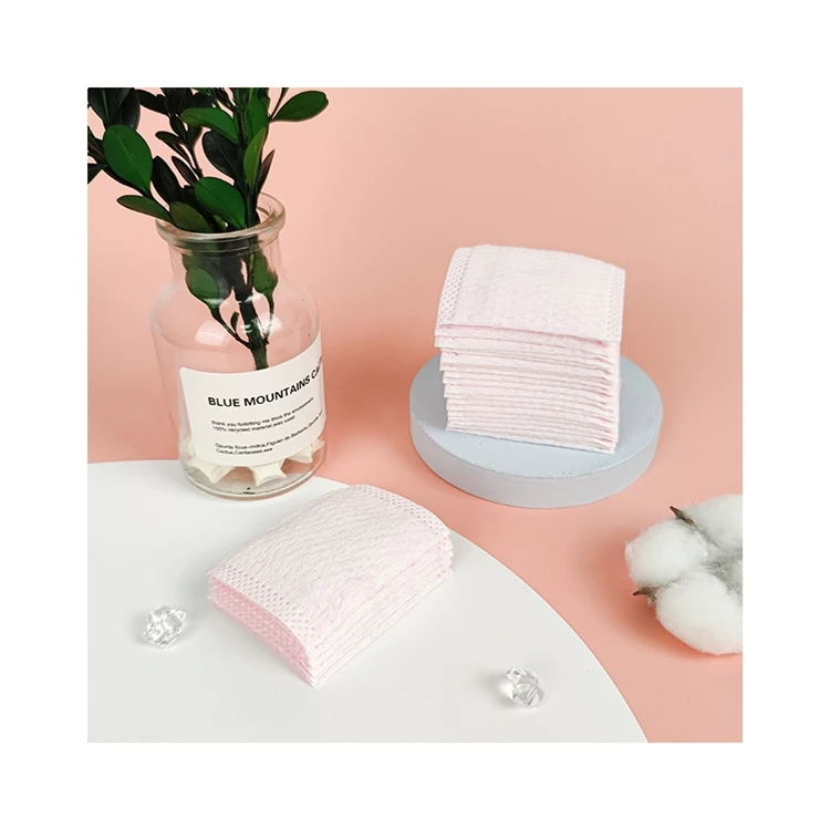 

China Manufacturer Perfectly Squares Design Prevent Allergies Makeup Cotton Pad