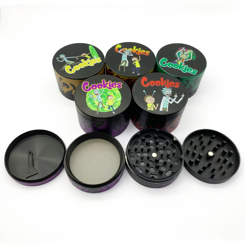 

Metal dry herb grinder weed wholesale custom logo  smoking weed grinder herb accessories, Black/silver/red/green/blue/gold