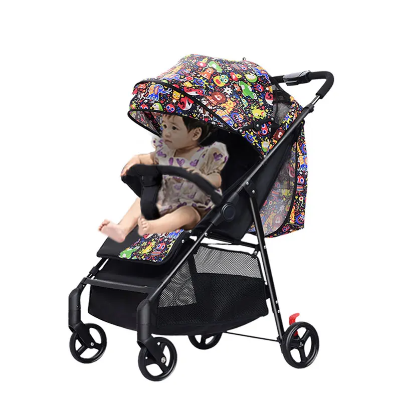 

2022 New Toddler Baby Trolley, Oem Custom Shock Absorption Baby Stroller Pram/, Pink/blue/green/gray/red/flower color