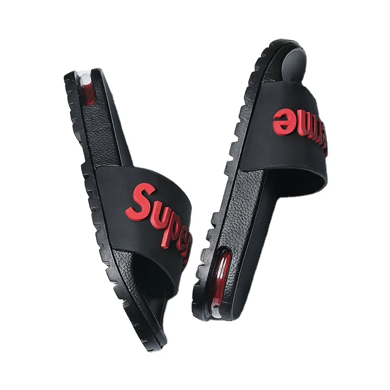 

High Quality Rubber Slides Outdoor Slippers Slider Air Cushion Men's Outdoor Home Custom Slides Sandals Slippers With Logo, Can be custom