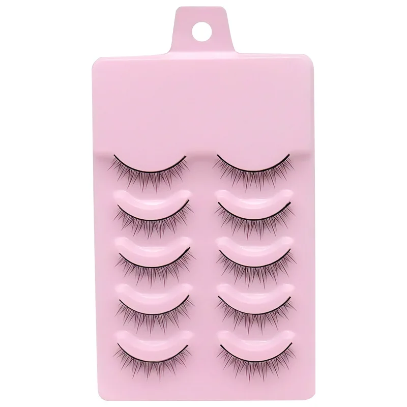 

FX-S91 Acrylic Black Natural Nude Makeup Online Star Eyelashes Barbie Double Eyelid Modeling Crisscross Short False Eyelashes