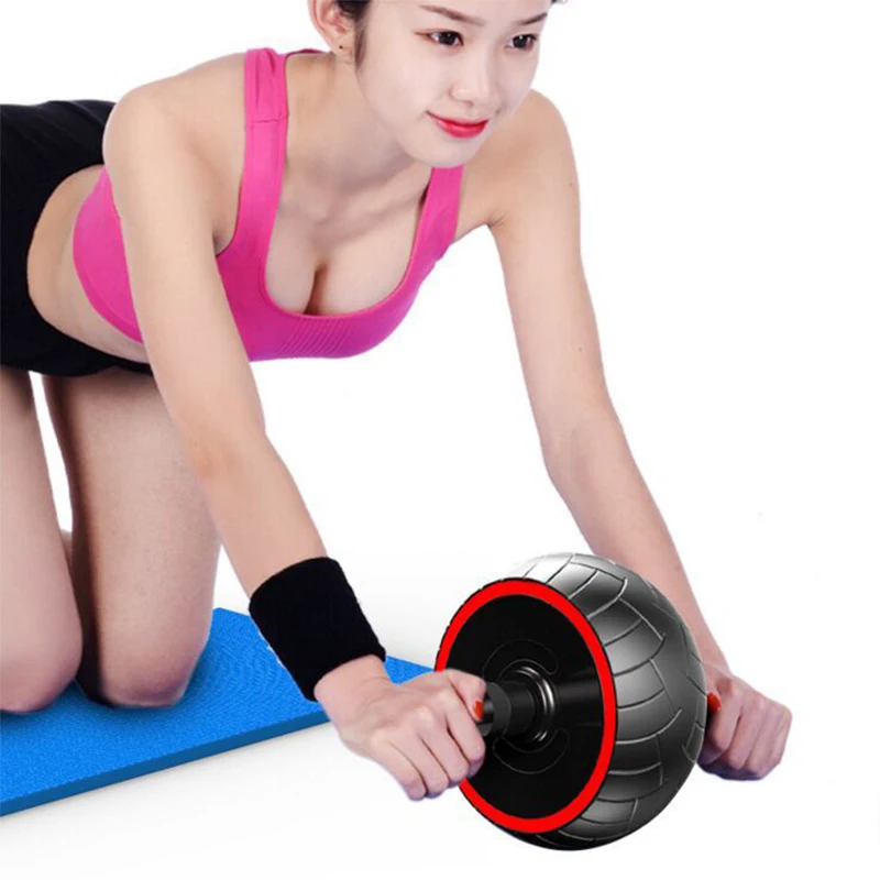 

Professional Fitness Equipment Nutrilite Abdomen Round Gym Exercise Abdominal Wheel, Black