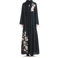 

2020 Fashion Wholesale Hijab Cardigan India Muslim Abaya Women Print Islamic Clothing