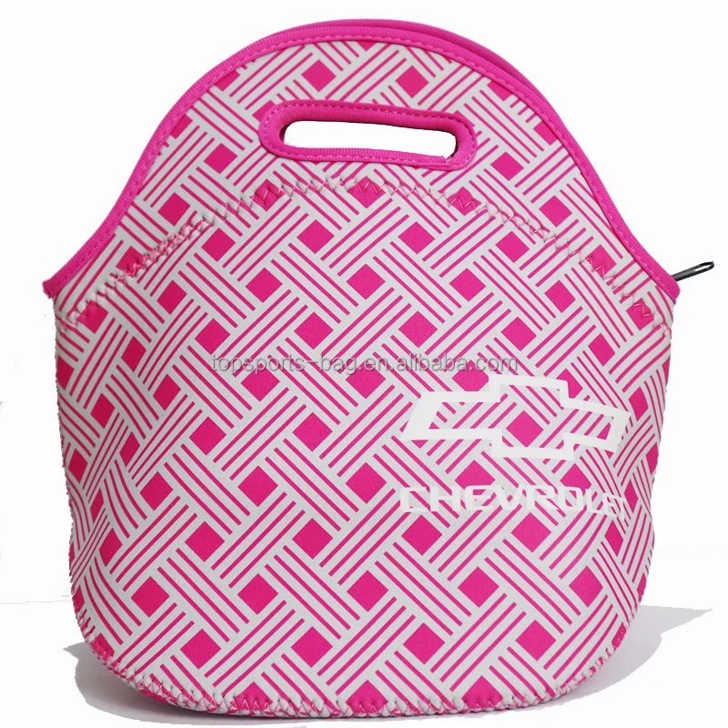 

Logo Printing Custom Pattern Neoprene Small Lunch Tote Bag Case for School Student