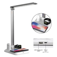 

new arrivals 2020 amazon USB Charge Table Light QI Wireless Charger for Reading Light Desk Lamp LED Home for cell phone