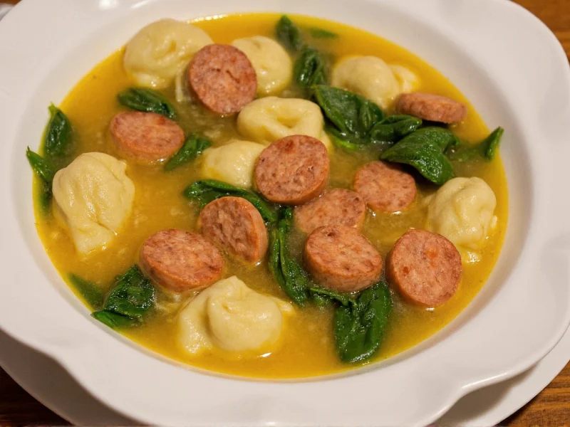 Spinach Sausage Tortellini Soup: Quick Comfort Meal