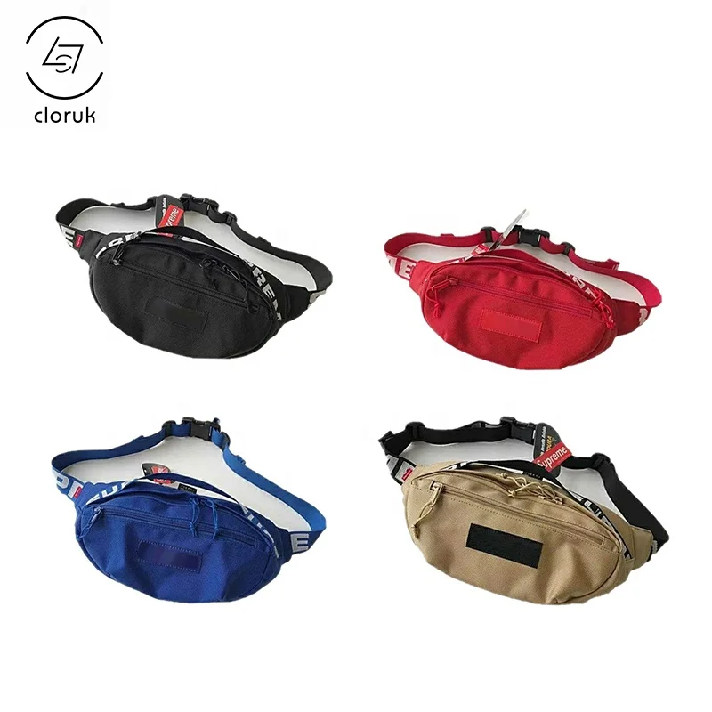 

Factory Direct Famous waist bag New York Street Tide design brand Letter Outdoor riding canvas Waterproof bum bag shoulder bag