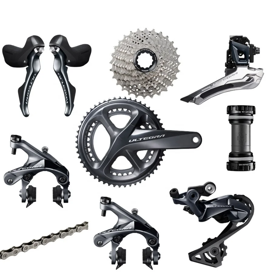 

Quality assurance SMN crankset road bicycle groupset ultegra, Black