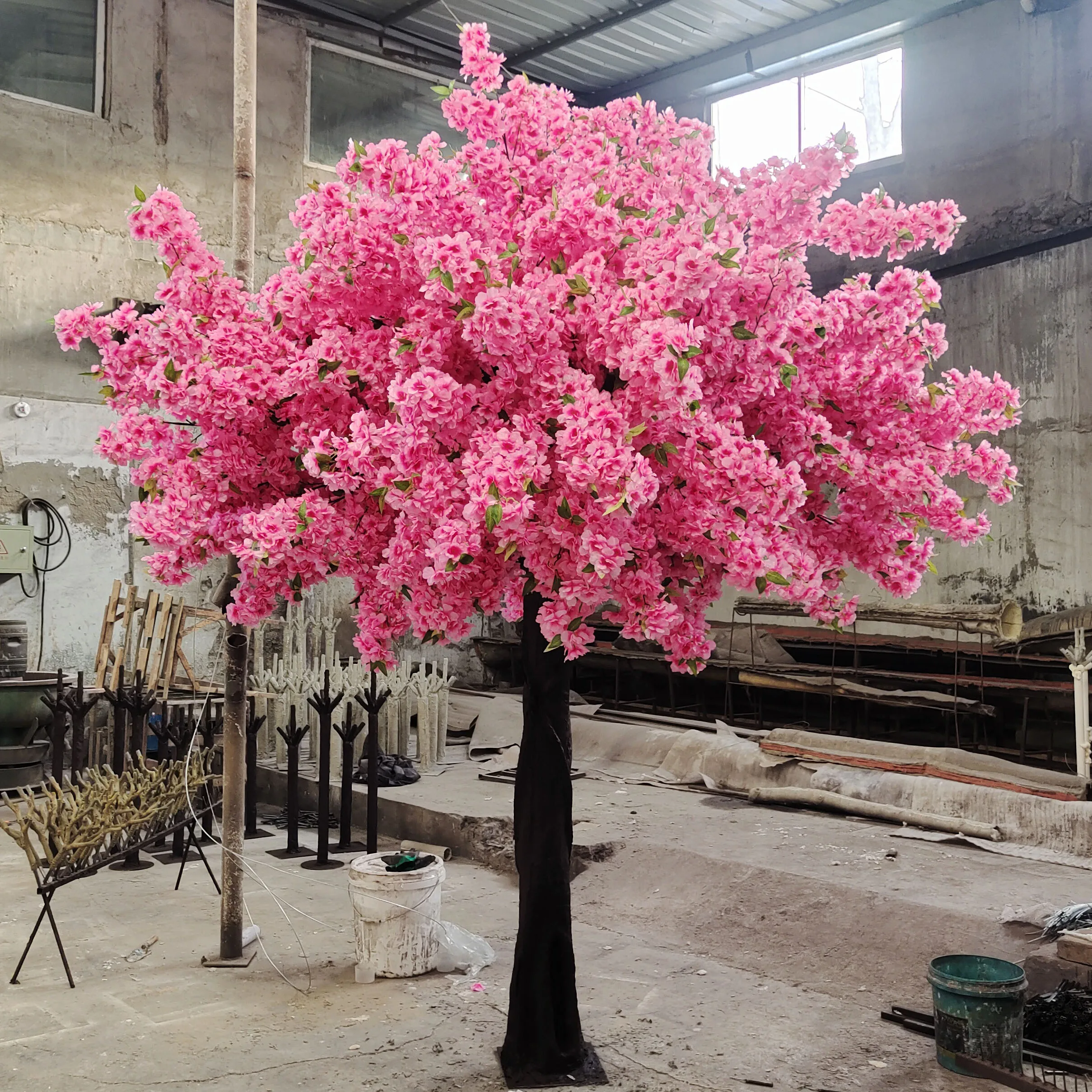 AT1301 Custom 3m 10ft Big Silk Pink Sakura Wedding Decoration Arch Art Artificial Cherry Blossom Tree for Home Decor