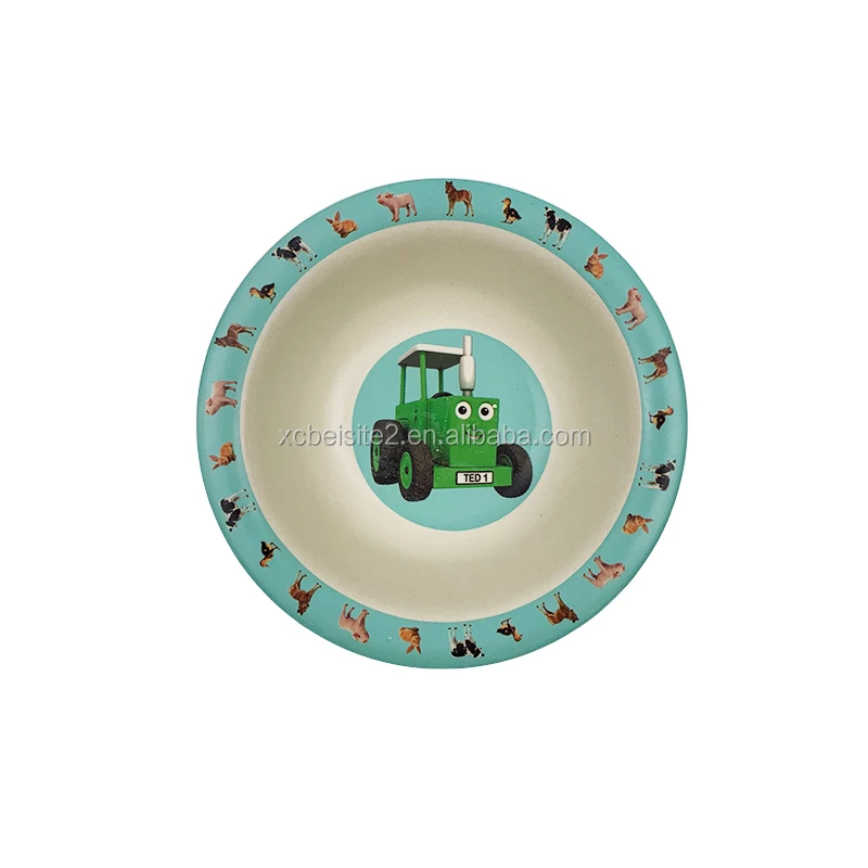 

Mikenda New developed eco-friendly reusable biodegradable bamboo dinner plates logo customized, Customized color