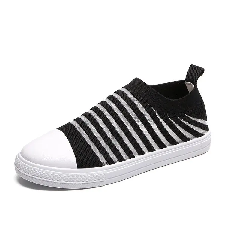 

Wholesale Mesh Flat Shoes Women Breathable Low Cut Sneakers Fashion Latest Shoes Women Casual, As shown in figure