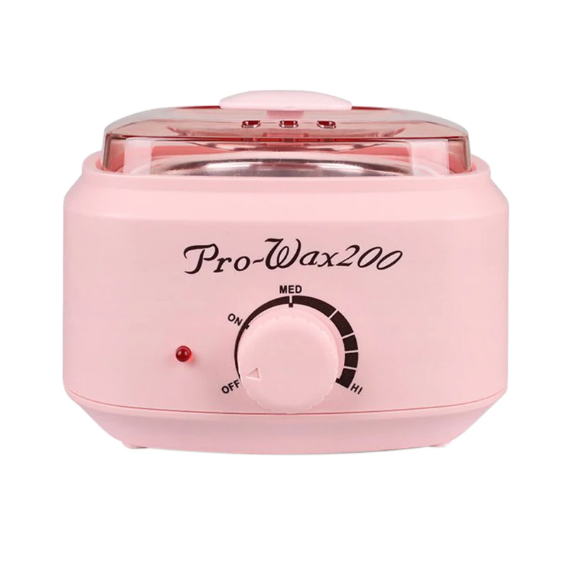 

500Cc Mini Wax Warmer Heater Electric Hands Spa Hair Removal Depilatory Melting Wax Machine Pot Temperature Control Pink