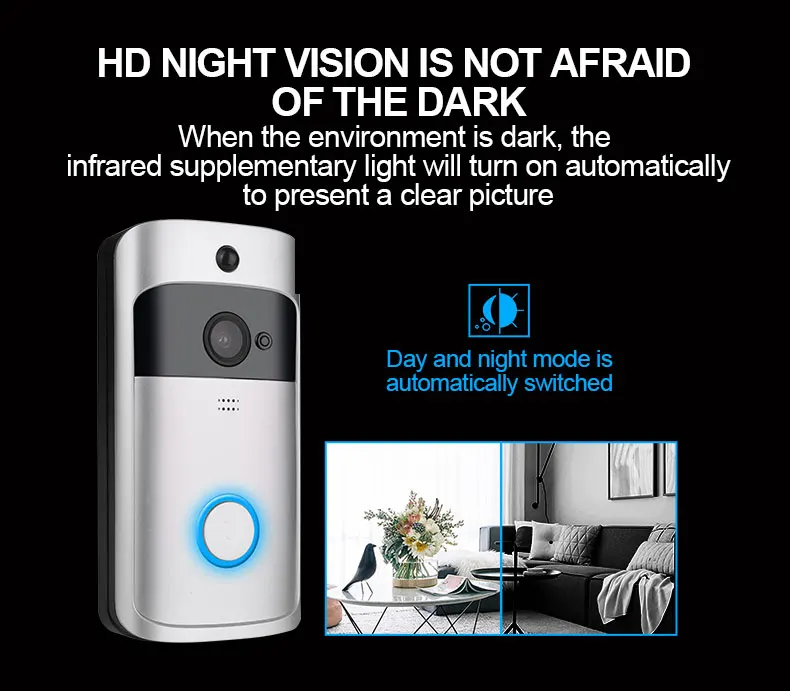 multi apartments video door phone indoor monitor works with iOS Android smartphone