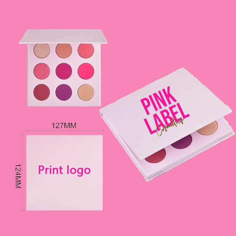 

Make Your Own Brand Eye Shadow Vendors Pink Vegan Private Label Eyeshadow Palette
