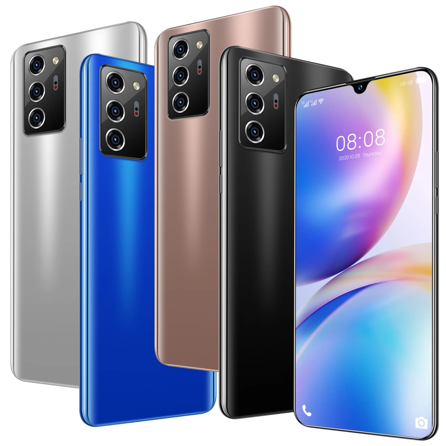 

Android 10.0 Face Unlock 7.1 Inch HD Full Screen Cheap Mobile Projector Phones Mini Slim, 3 colors