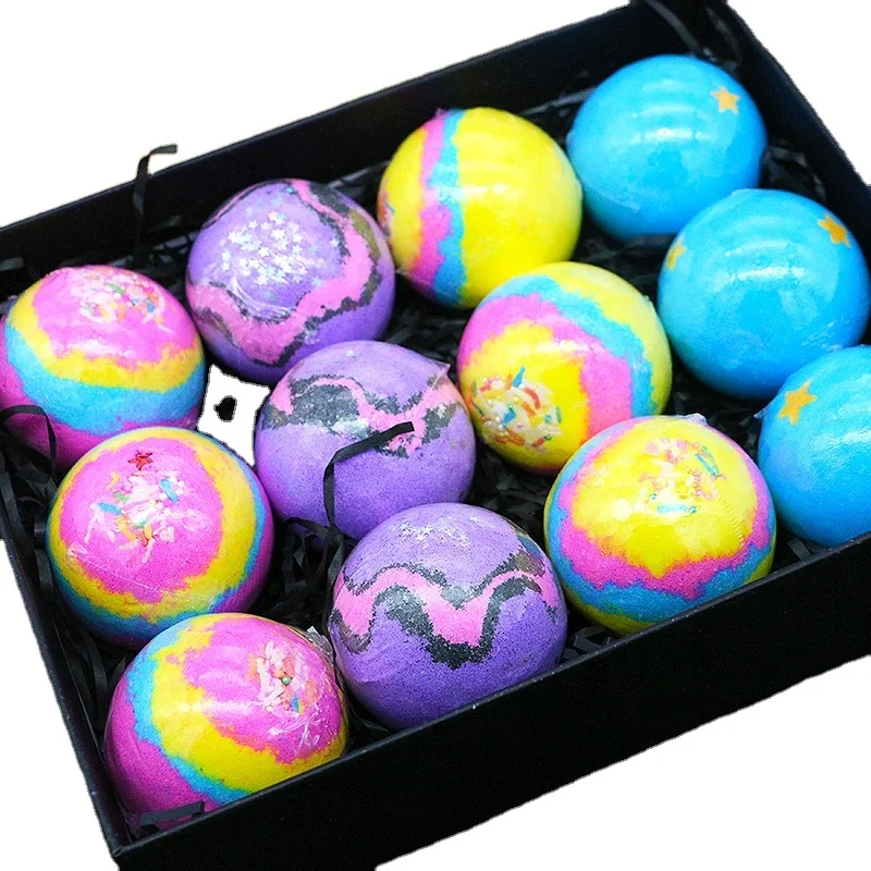 

2021 Amazon hot sale shimmer bath bombs bath bomb press bath bombs gift set, Customize colors