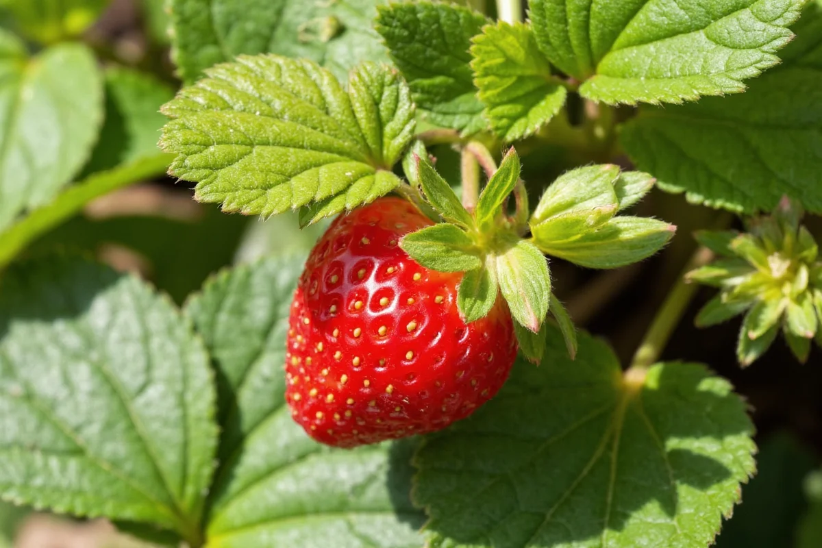 how deep to plant strawberries