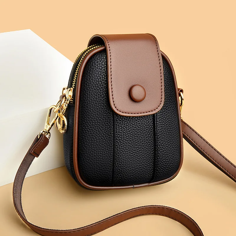

Fashion Zipper Mini Women Handbags PU Leather Phone Wallet Flap Small Messenger Shoulder Crossbody Bag