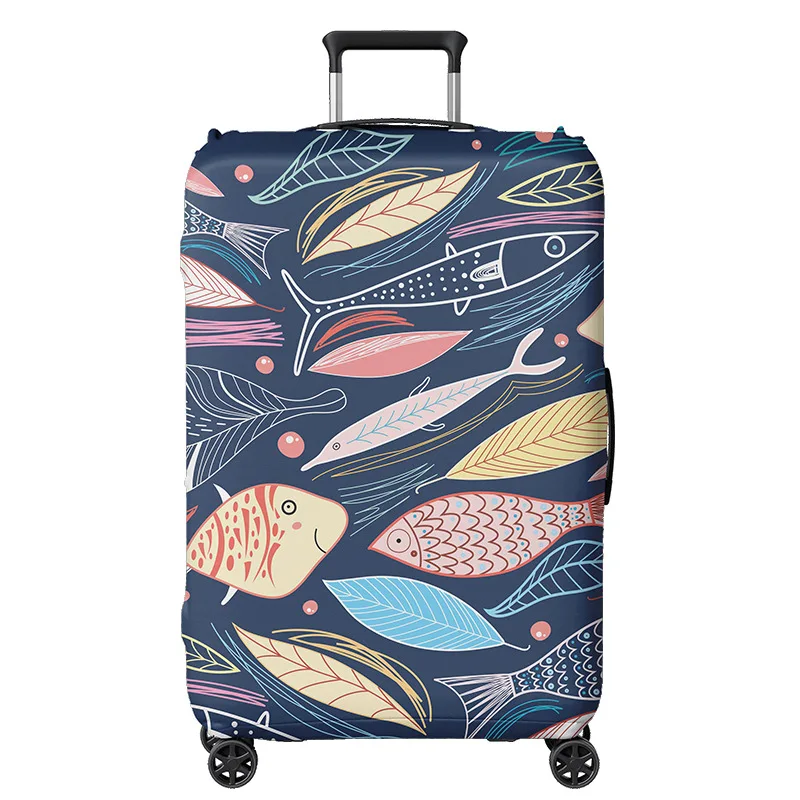 

Popular elastic custom travel large size spandex customluggage cover, Customized
