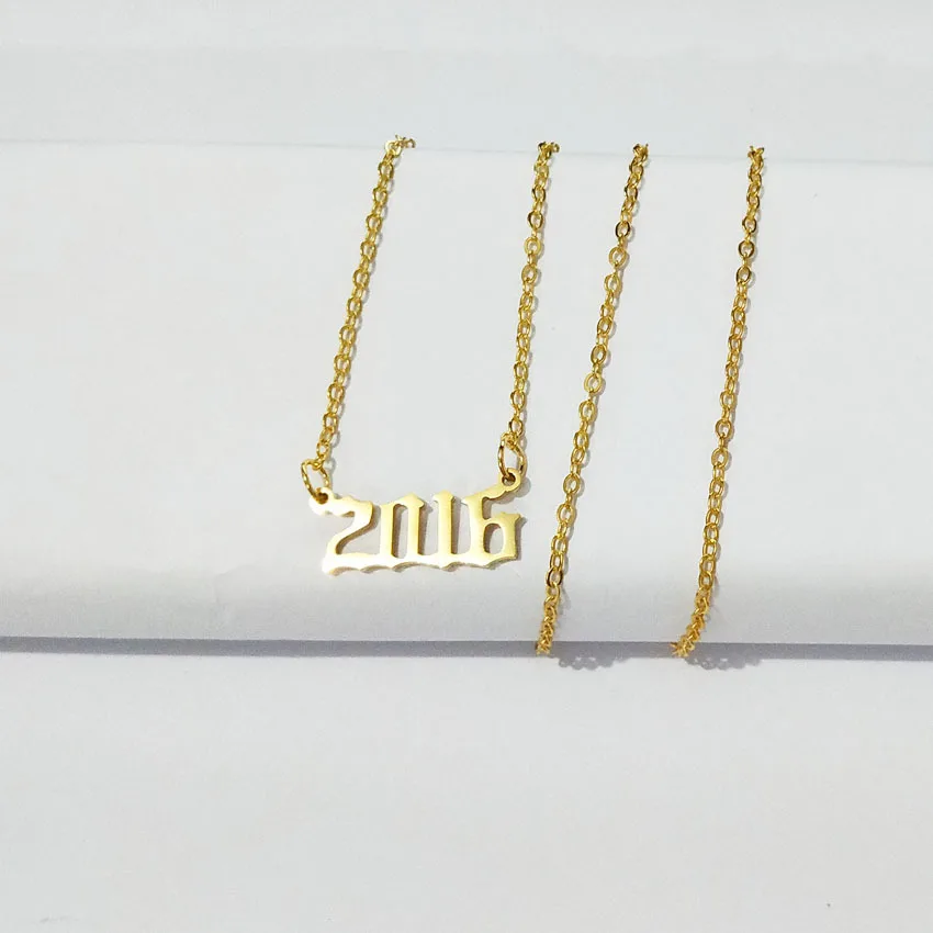 

Custom year Necklace Personalised Tags Choker Necklace For Men And Boys, As pic