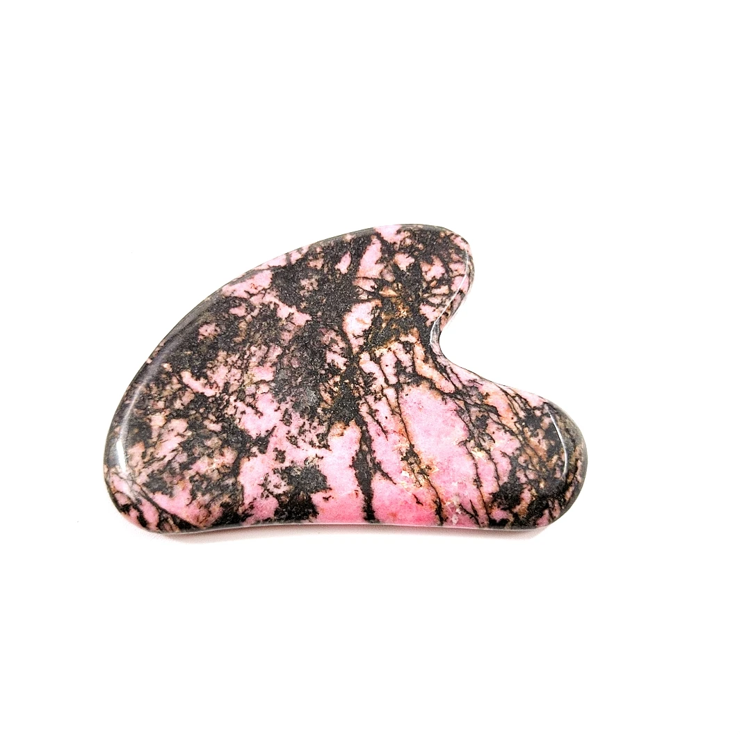 

New product ideas 2020 gua sha rhodonite jasper massage tool heart guastone