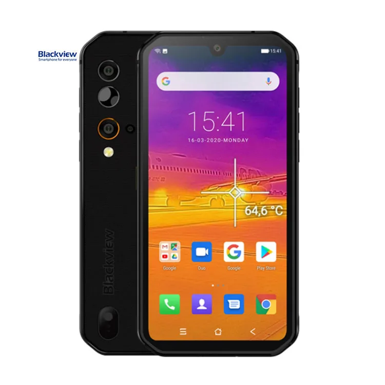 

Blackview BV9900 PRO Octa Core 8GB 256GB 5.84' Thermal camera IP68 Waterproof Rugged Smartphone Android 9.0 Mobile Phone