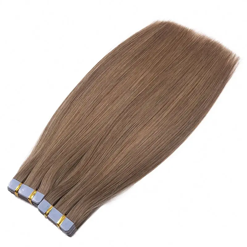 

Large Stock Top Quality Virgin Hair 100% Remy Human Double Drawn Tape Hair Extensions Wholesale, Accept customer color chart
