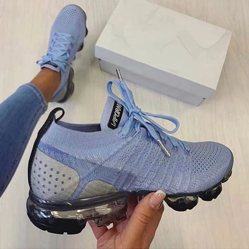 

The new design of women's air cushion sports shoes is light and comfortable, Blue,black,purple ,red,beige,white