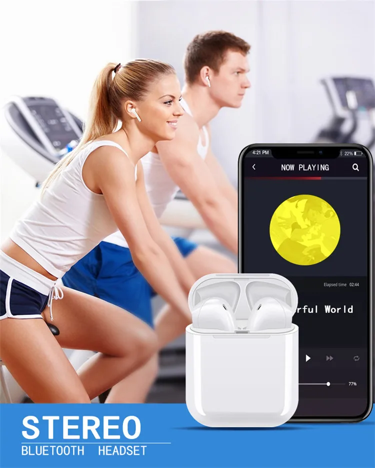 i9s tws bluetooth 5.0 headphones stereo earphone wireless earbuds with mobile phone - ANKUX.COM