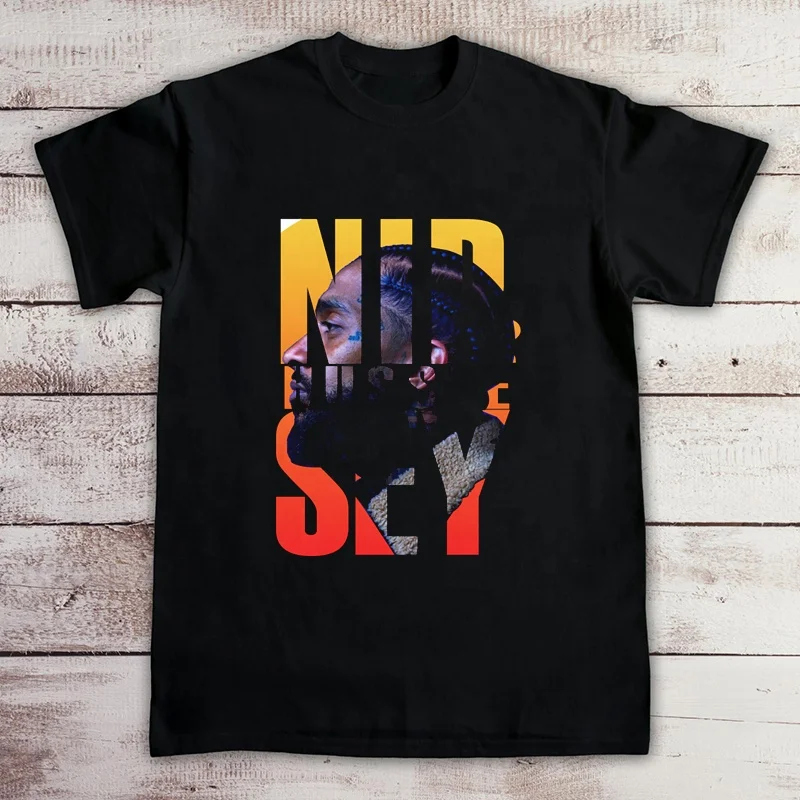 

Men Short Sleeve Tshirt Nipshey Hussle Unisex T Shirt Men Summer Tshirt Male Cotton T-Shirts Plus Size