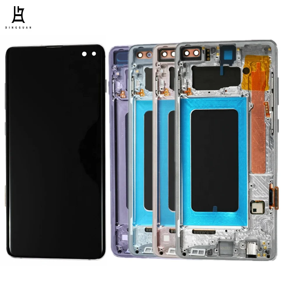 

Original LCD Display Touch Screen Digitizer for Samsung Galaxy S10 Plus G975 with Frame Assembly