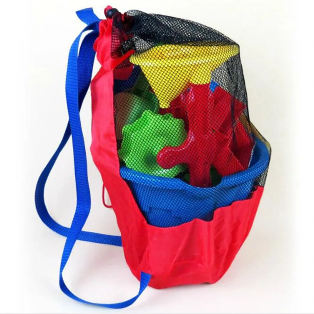 

Swim and Pool Toys Balls Storage Bags Back Pack Mesh Drawstring Backpack For Beach Traveling, As pictures/customized