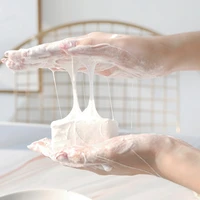 

Natural Silk Protein Soap Brighten Skin Deep Cleansing Goat Milk Sea Salt Handmade Soap Exfoliator Bath Soaps