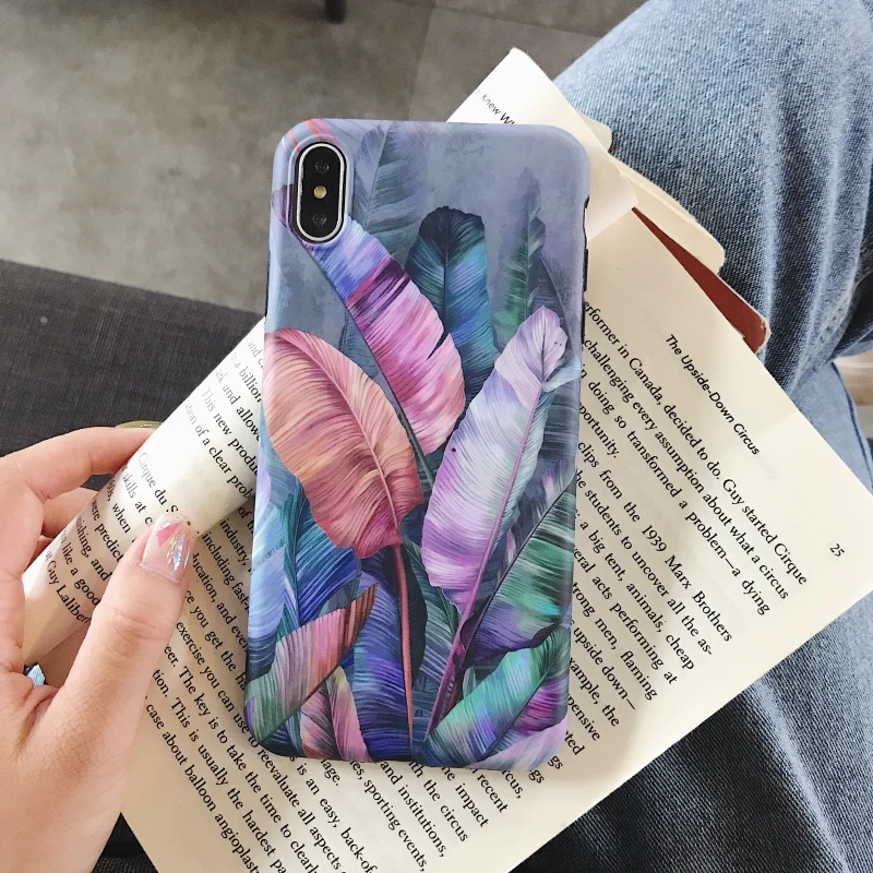 

Soft TPU Purple Banana Leaves Phone Cover for iPhone 12 Pro Max