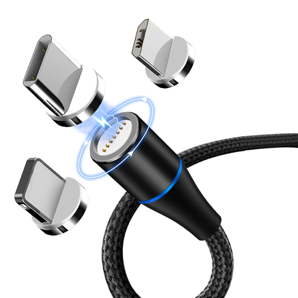 

Messy Free Easy to Roll Magnetic Storage Fast Charging USB Data Cable