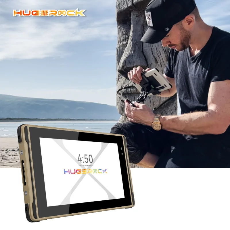 

2600nits Ruggedized Sim Slot Cheap Tablet Pc Hugerock X7 Android 13.0 8+128G Bt 5.0 7 Inch Industrial USB Type C Octa Core ARM