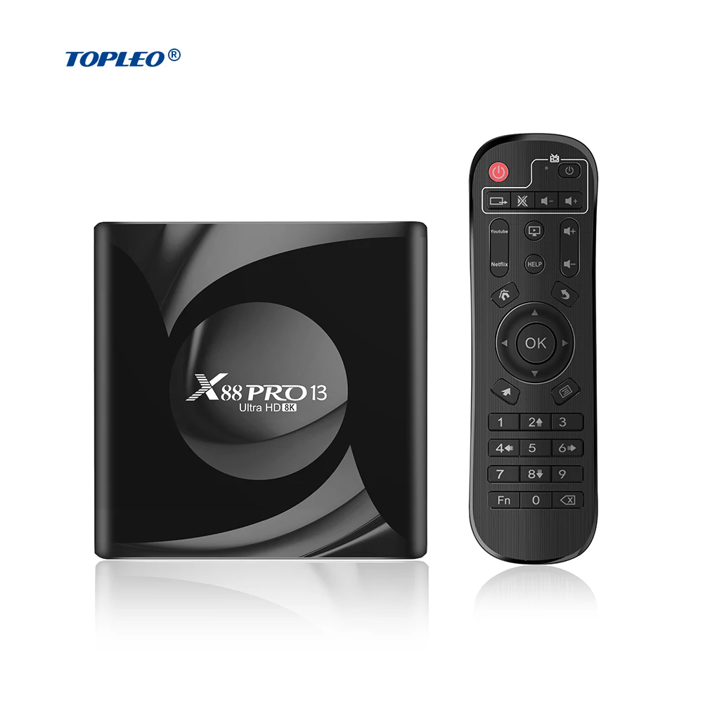 

Topleo X88 PRO 13 RK3528 Smart tv box 4k Mini Media Player android 13 dual wifi tv box