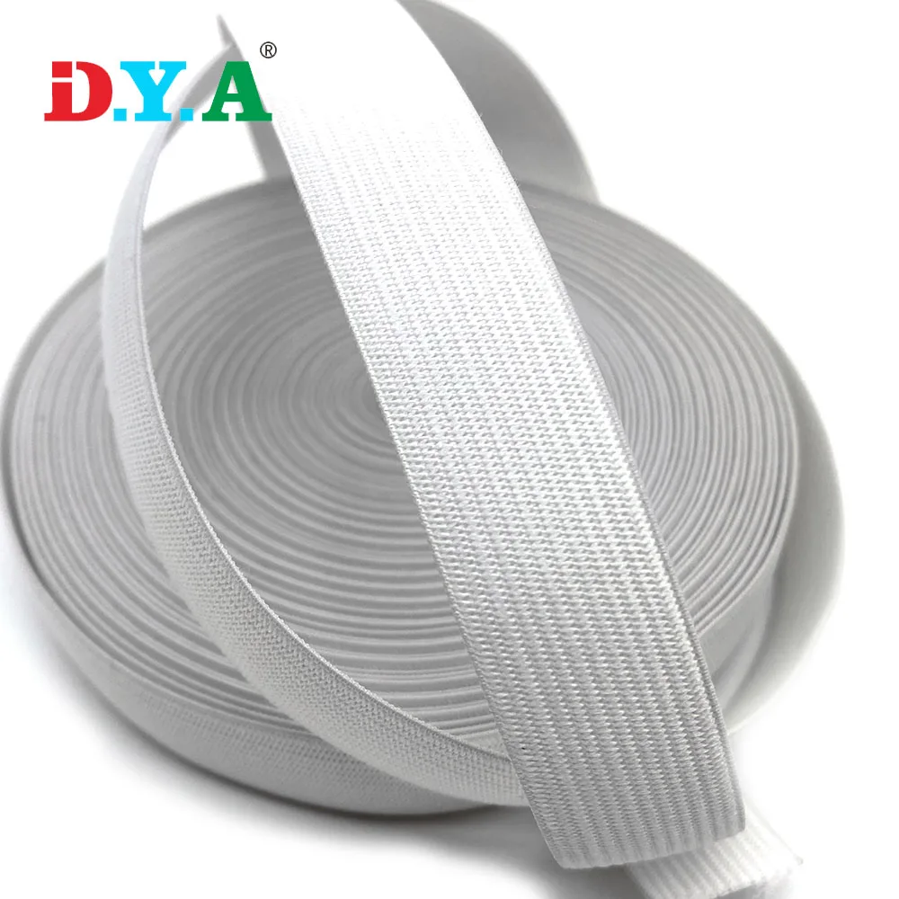 

Eco-friendly Material Stock 3.0 cm Polyester Crochet Elastic Knitted Elastic Bands for Clothes Sewing