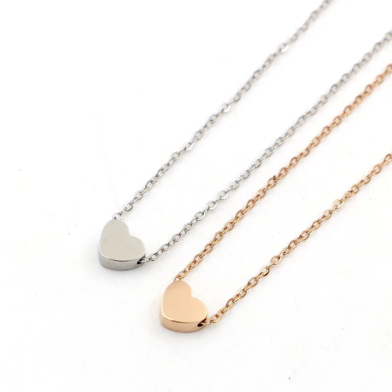 

XuQian 2021 New Designs Stainless Steel Small Heart Pendant for Women