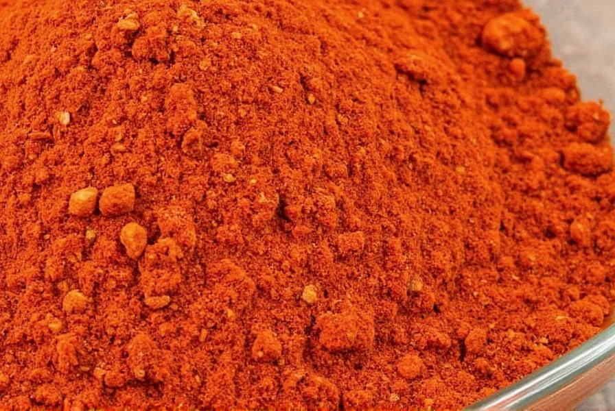 Toasting paprika in a pan