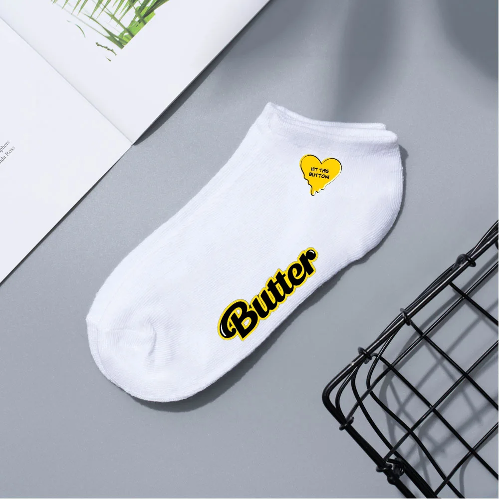 

Wholesale KPOP Bangtan Boys Cartoon Cute Butter Socks Cotton Socks, Picture