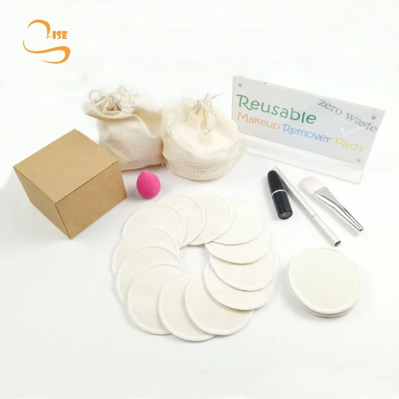 

Factory Supplier  Eco-friendly Hemp Cotton Reusable Organic Cotton Makeup Pads Chemical Free Cleansing