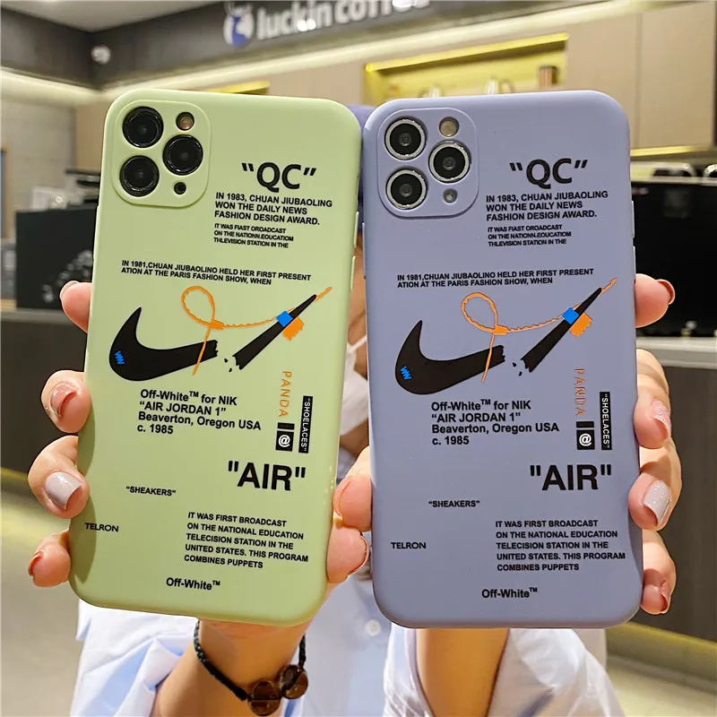 

Street fashion Brand designer liquid silicone soft tpu Mobile Phone Case cover For iPhone 13 12 11 Pro Xr Xs Max 8 7 Plus