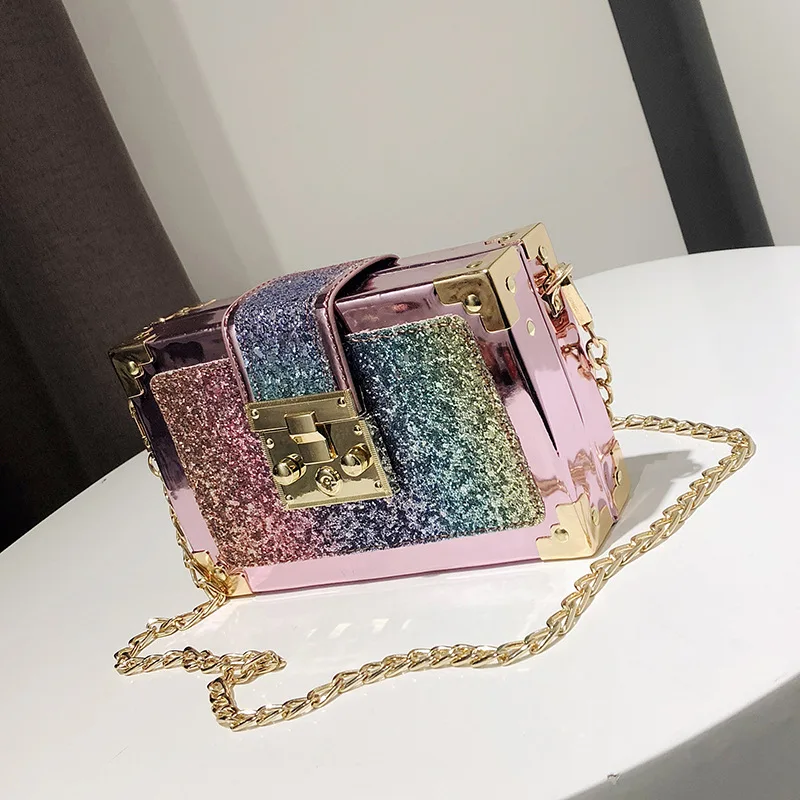 

Hot sale bright bag shoulder lady sling bag cute sling bag