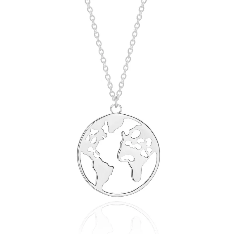 

Custom Women's 14k Gold Plated 925 Sterling Silver Pendant Necklace Jewelry, 14k gold, rose gold, silver