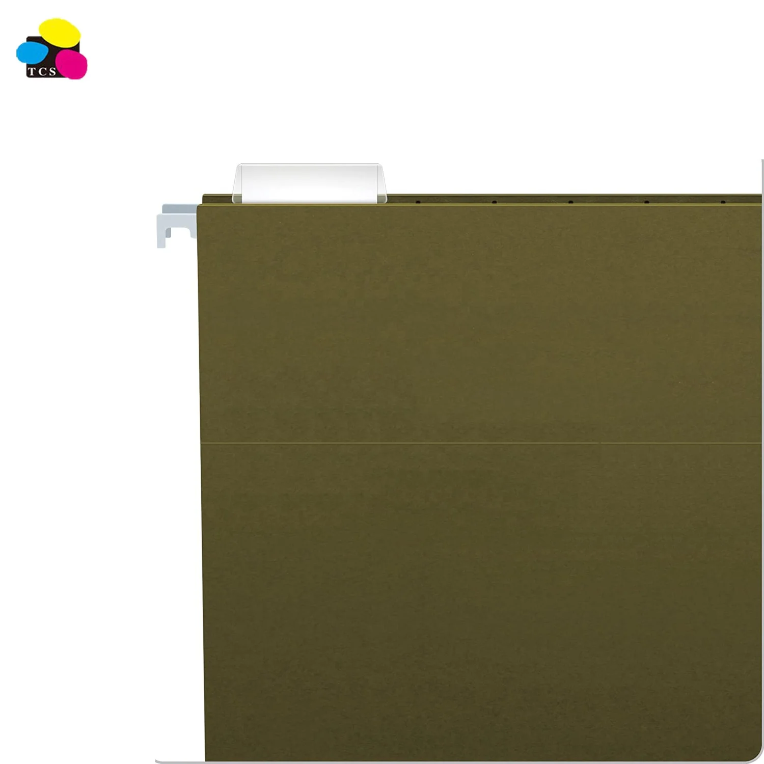 
Clear Tab Dark Green Kraft Paper Hanging Suspension File Folder 5 Tabs 
