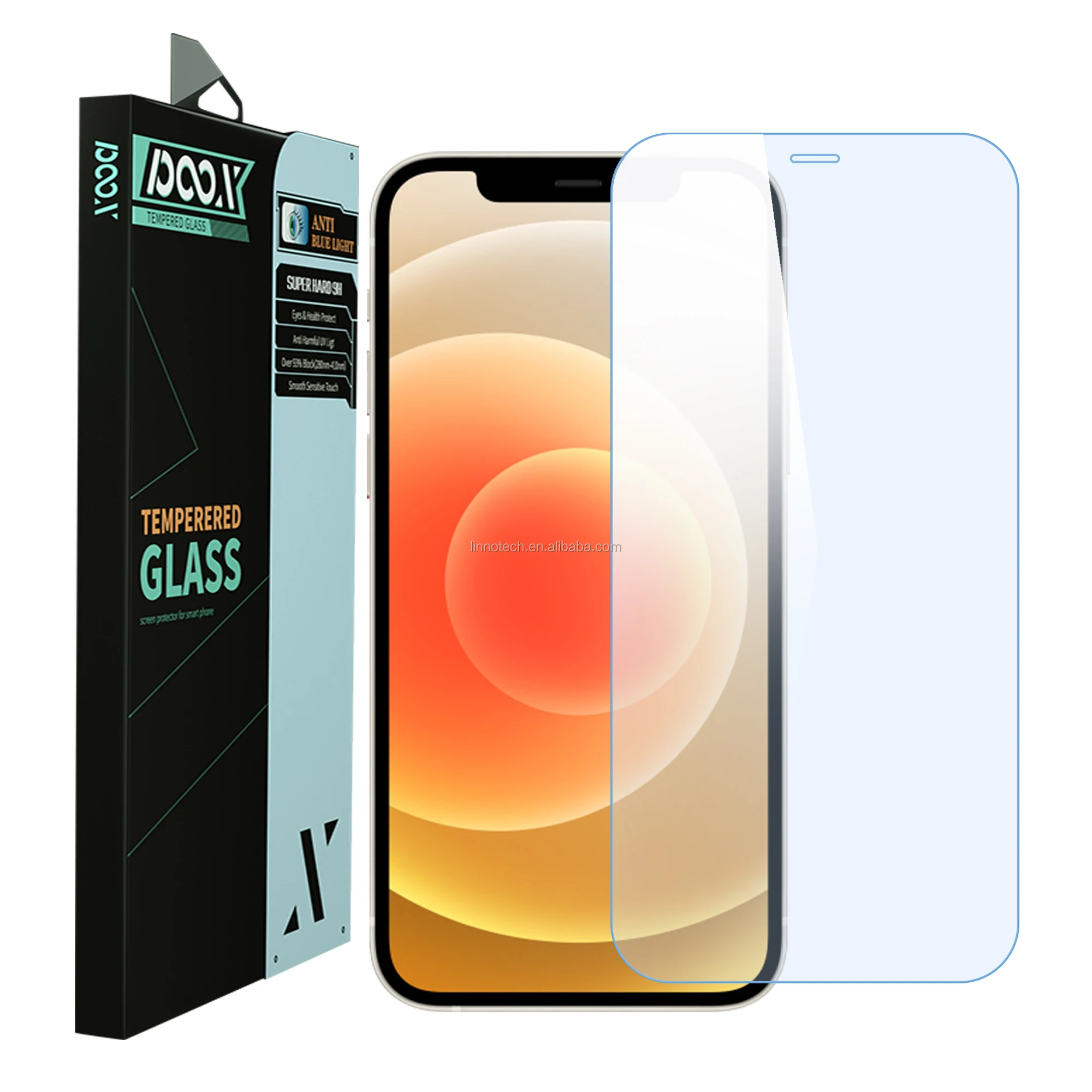 

For iphone 12/12pro 12mini 12 Pro Max 11 pro Max X 876Plus Anti blue light Anti UV POOX Tempered glass screen protector